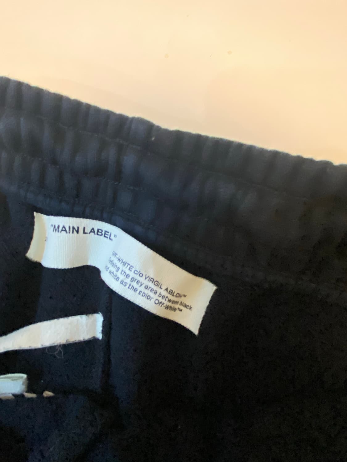 오프화이트 프린팅 조거팬츠 상품이미지3