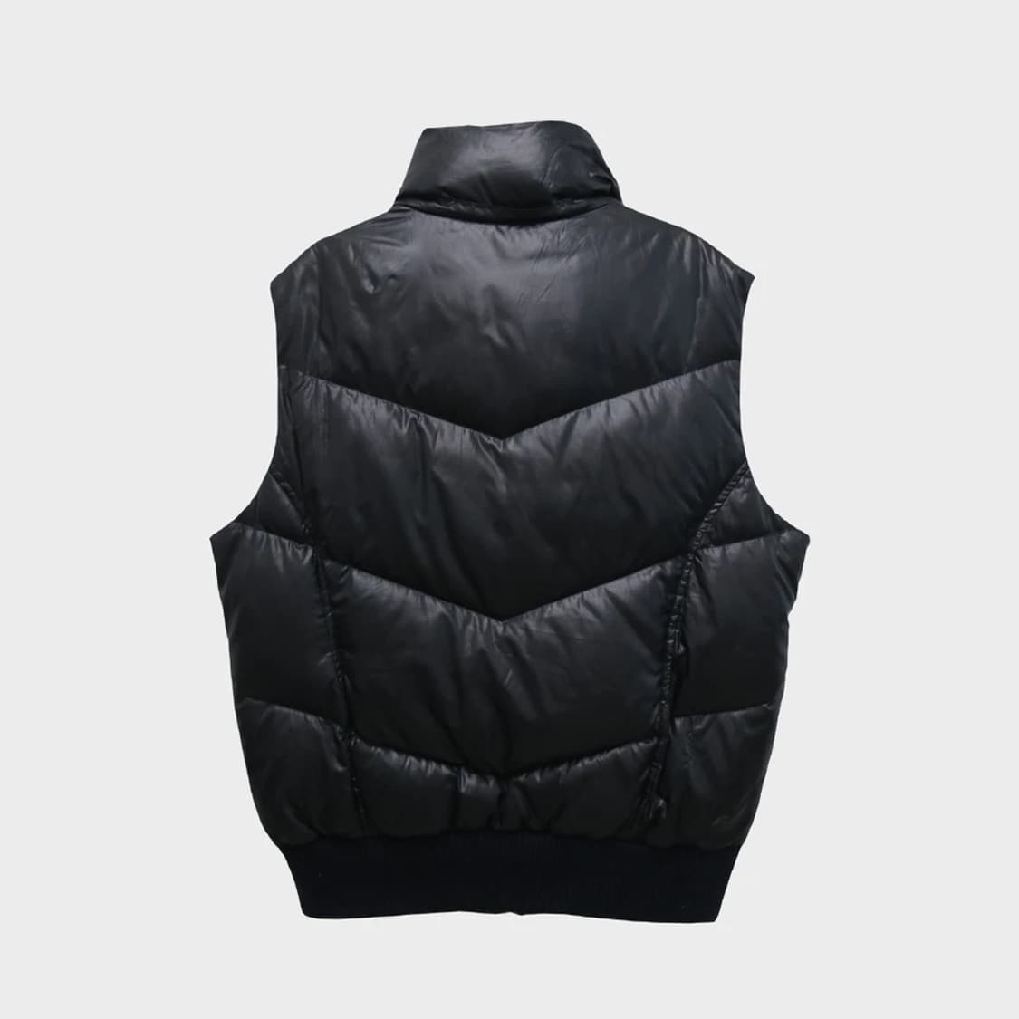 PAZZO DENIM STORE Black 패딩 조끼 상품이미지2