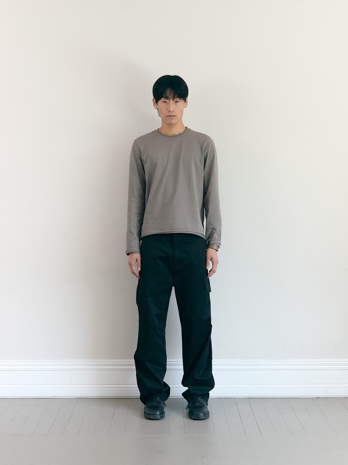 LLUD Diagonal Line Zipper Trousers (M) 상품이미지1