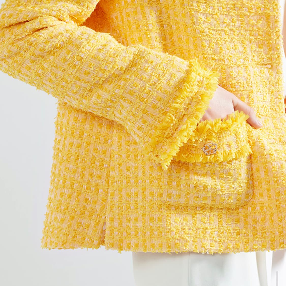 쏘울(so.wool) 마리아켄트 트위드자켓 55-66 새상품 상품이미지5