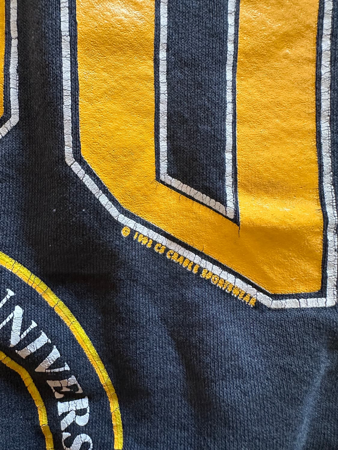 90s CRABLE "MSU" 유니버시티 헤비웨이트 스웻셔츠 - XXL 상품이미지3