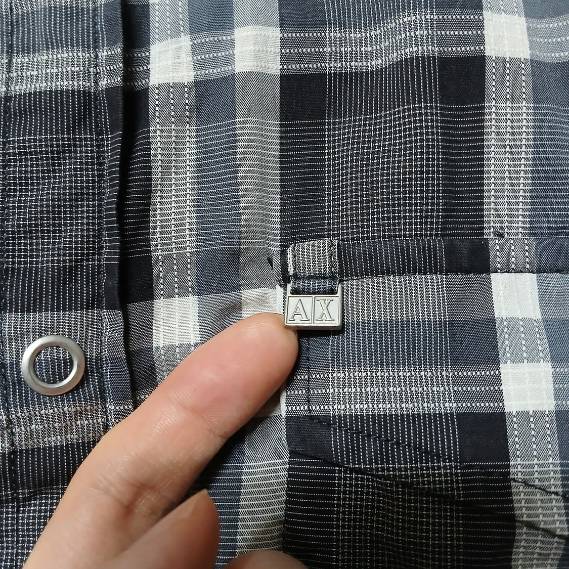 AX 아르마니 익스체인지 체크 셔츠 남방 105 xl 상품이미지2