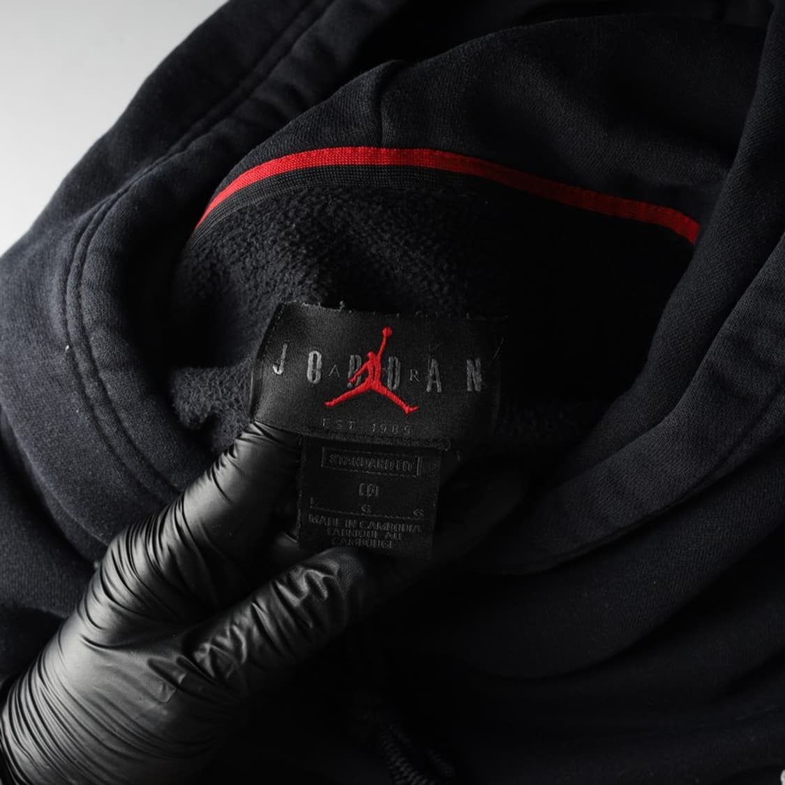 조던 점프맨 에어 로고 블랙 후드티 L 상품이미지5