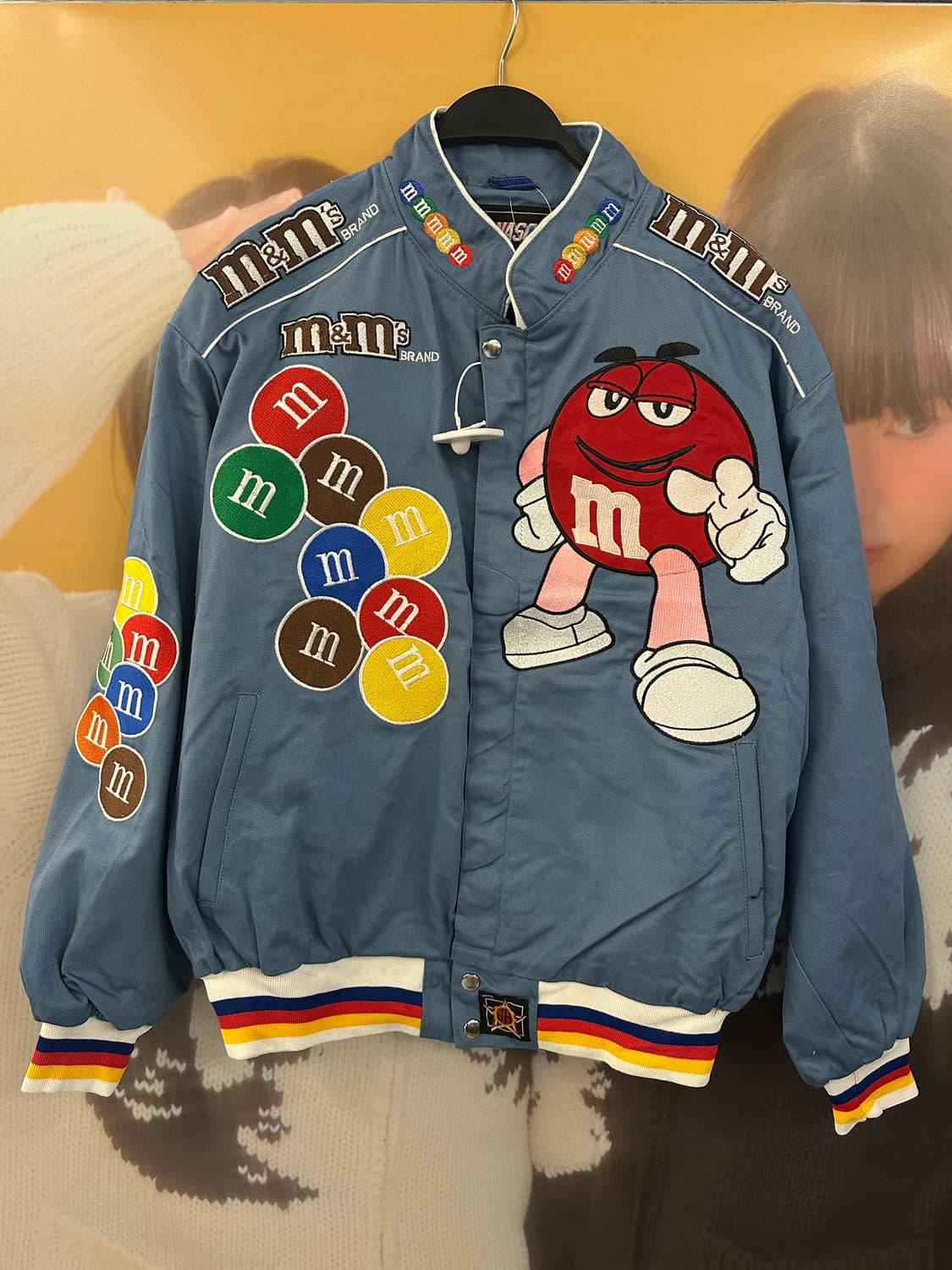 VINTAGE m&m 애쉬블루 레이싱자켓 상품이미지1