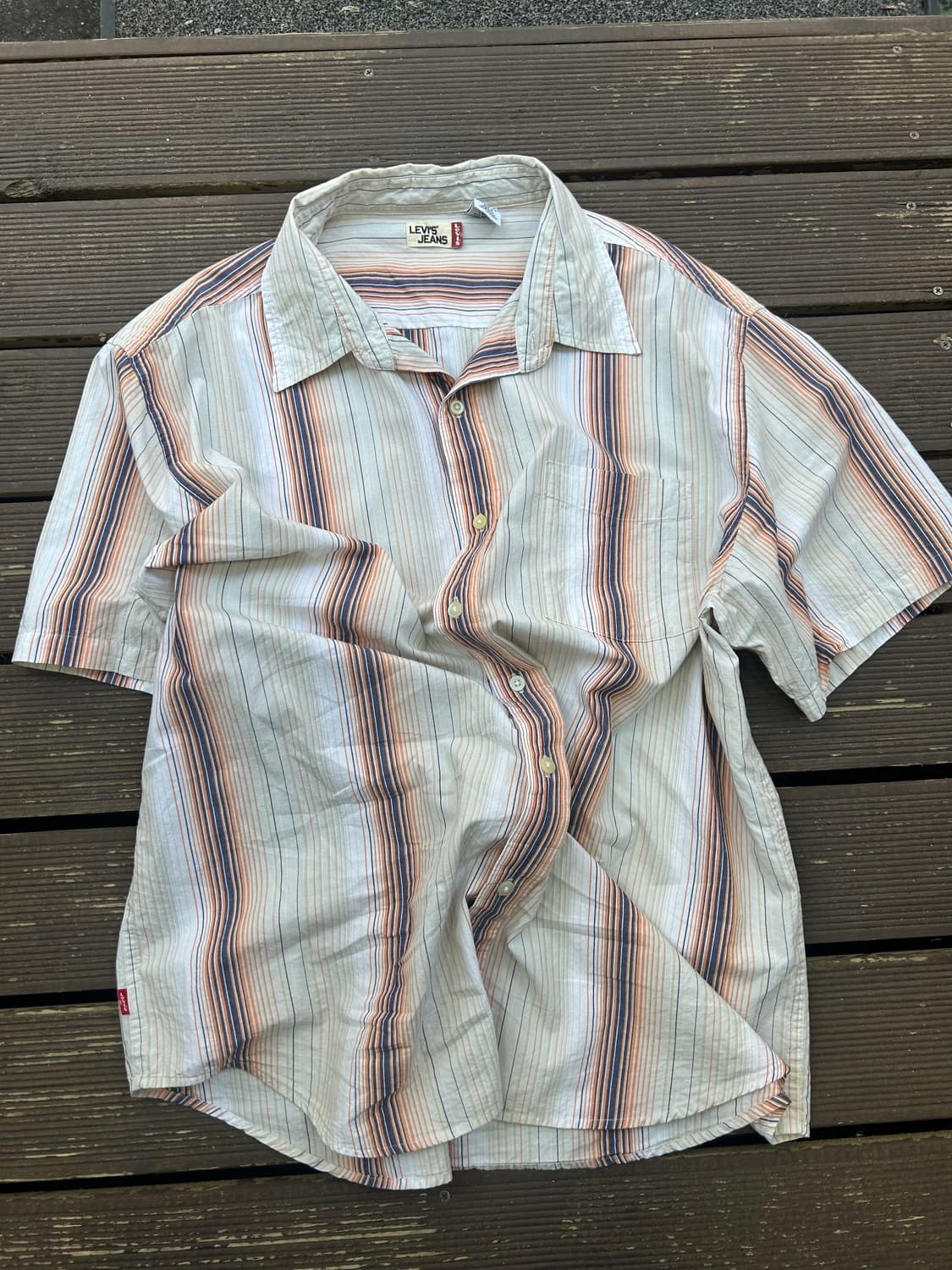 빈티지 리바이스 스트라이프셔츠XL 상품이미지2