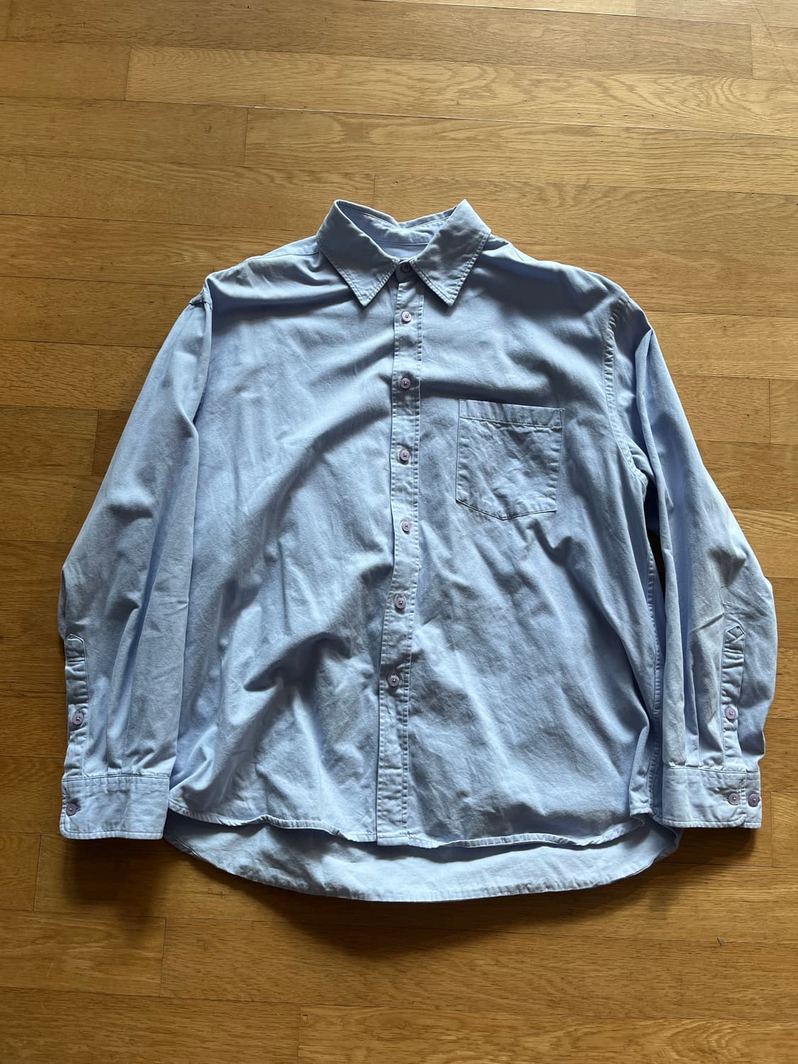 [1,s] 이얼즈어고 코튼드릴 포이카 셔츠 레귤러핏 삭스V2 상품이미지2