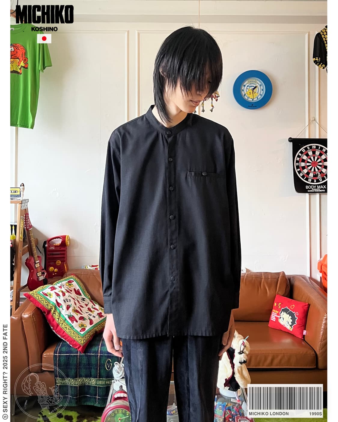 1990s MICHIKO LONDON KOSHINO Linen Shirt 상품이미지1