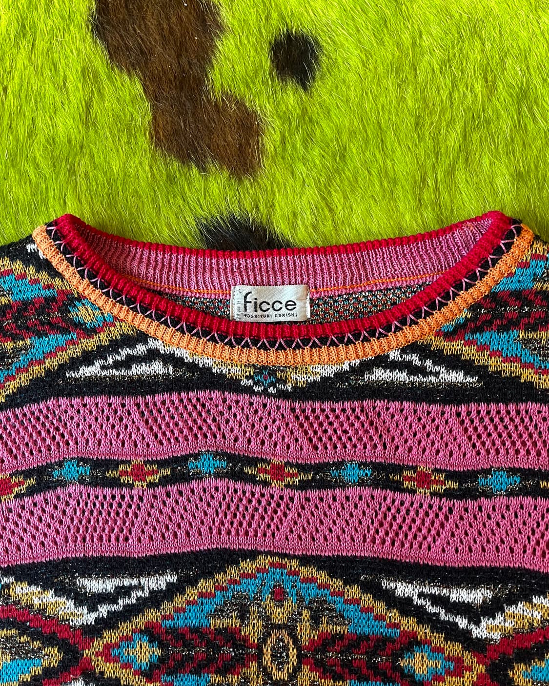 90s FICCE by Konishi Yoshiyuki 1/2 Knit 상품이미지4