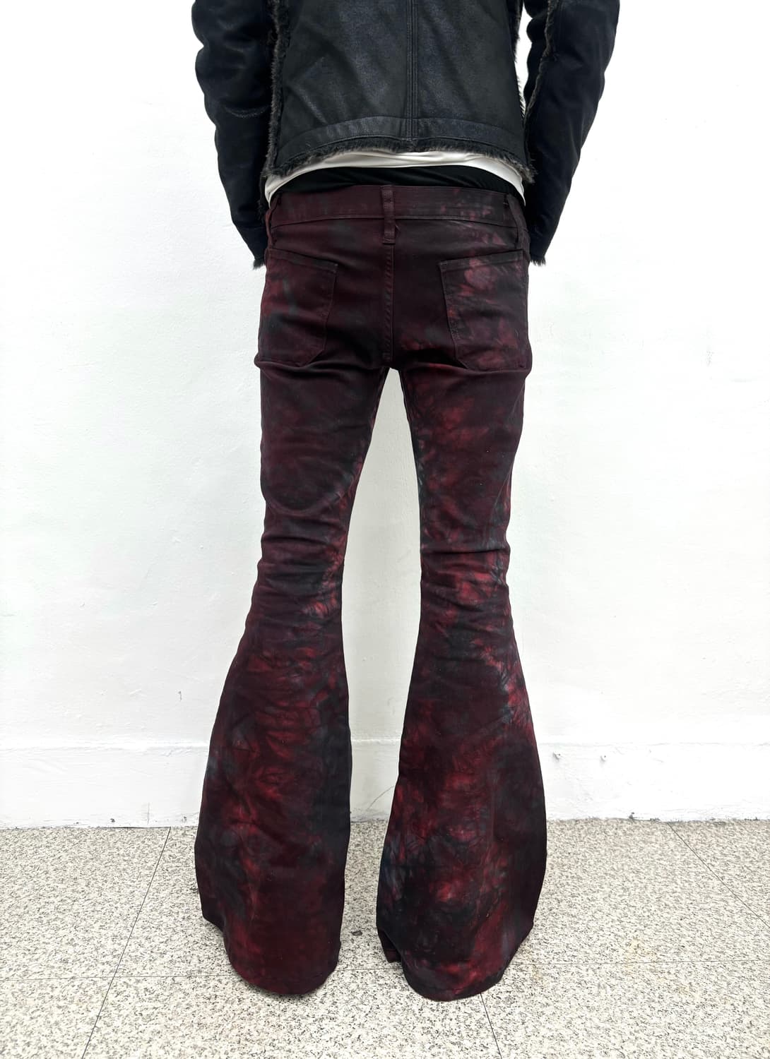 Dee Dee blood dye waxed super flared jea 상품이미지3