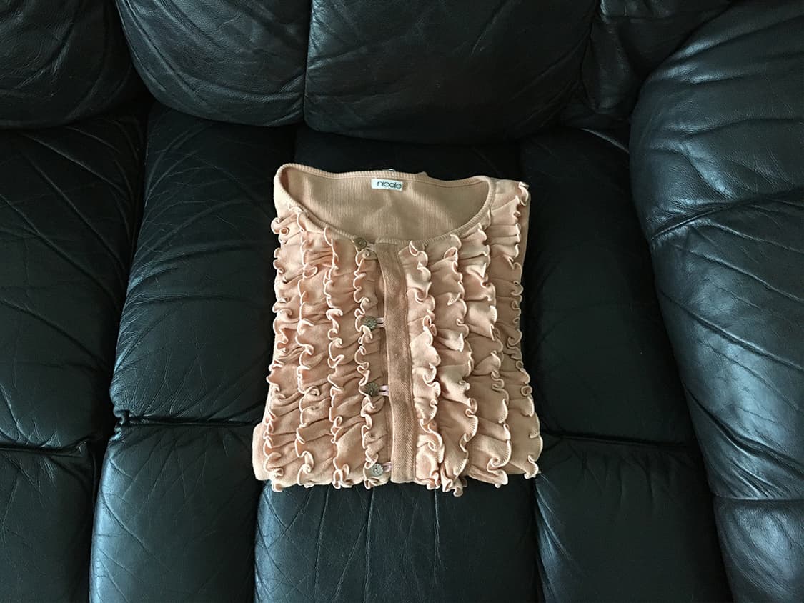 ruffle crop knit cardigan 상품이미지5