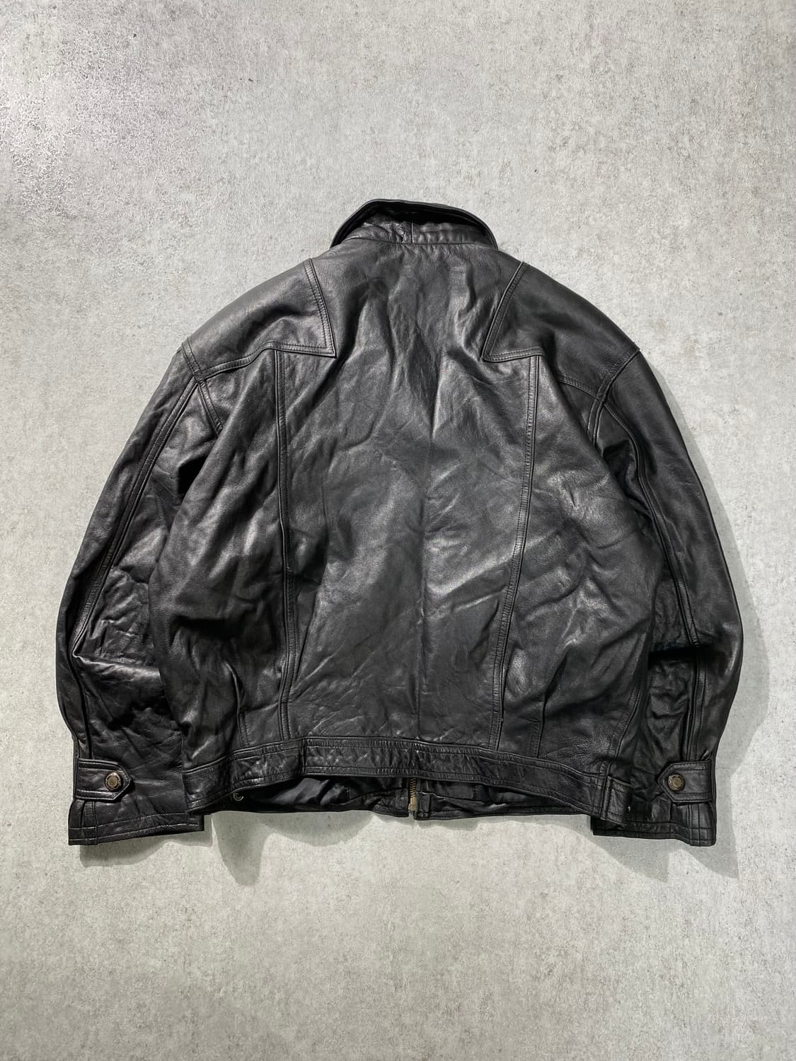 [S] 90s Vintage 빈티지 양가죽 크롭 레더 자켓 상품이미지5