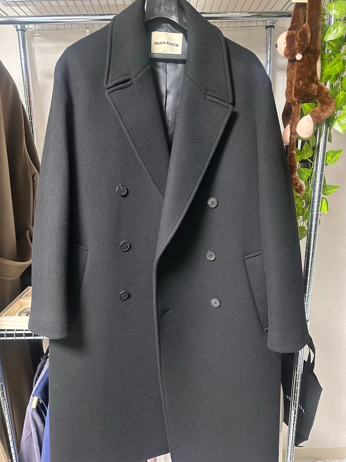 인사일런스 캐시미어 더블 롱코트 상품이미지1