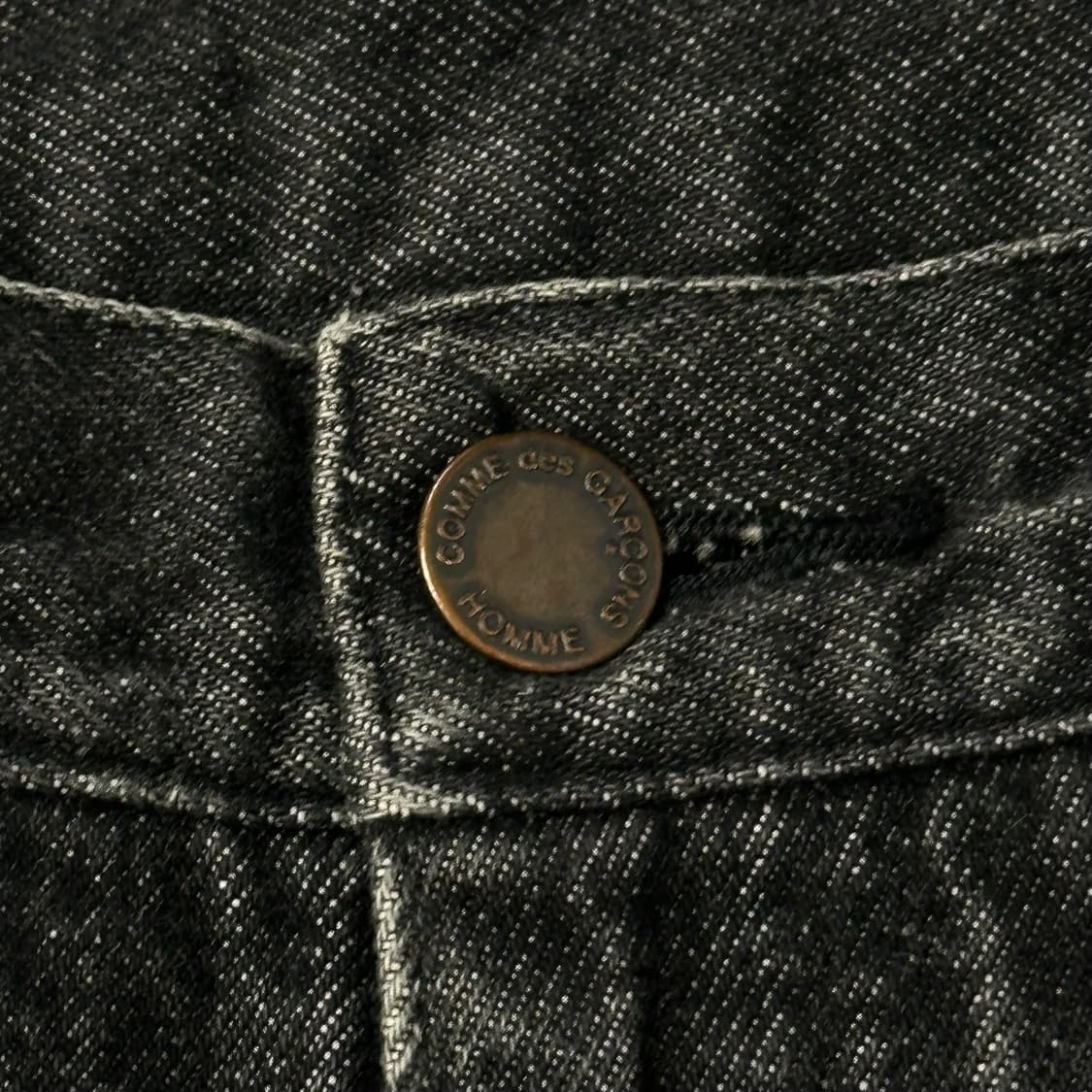 꼼데가르송 옴므 레더탭 흑청 데님팬츠 상품이미지7