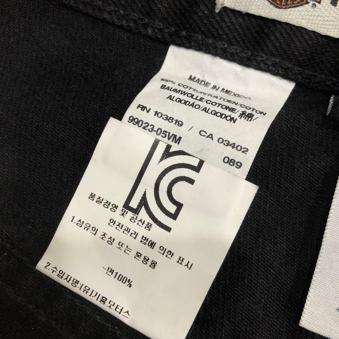 할리데이비슨 모토사이클 블랙 데님 팬츠 상품이미지6