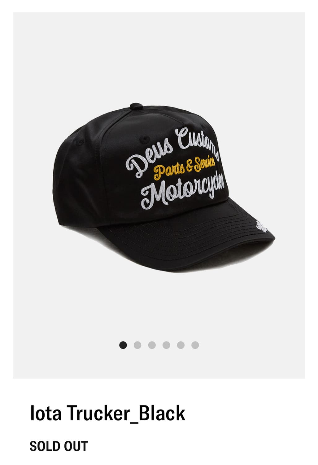 Deus Ex Machina  Iota Trucker 데우스 캡 상품이미지1