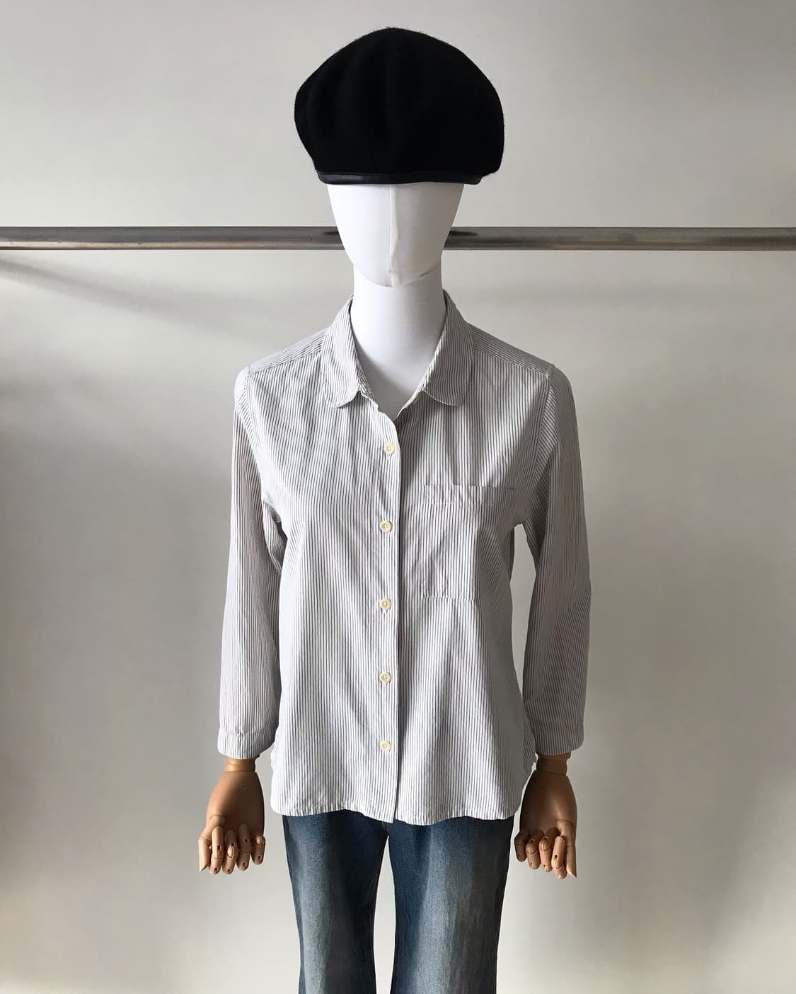 마가렛호웰 스트라이프 셔츠 자켓 상품이미지6