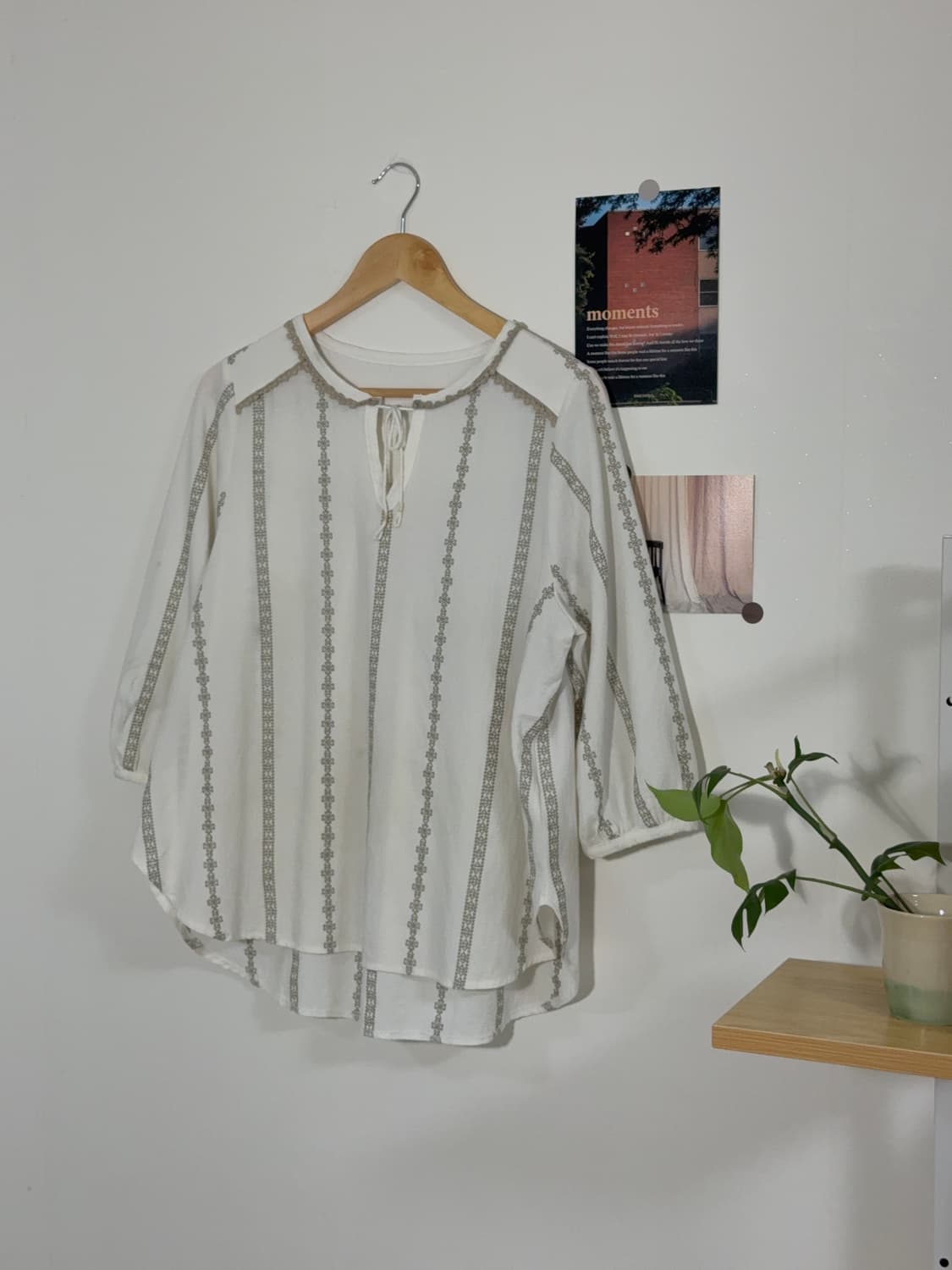 white cream top 거품 크림 블라우스 상품이미지1