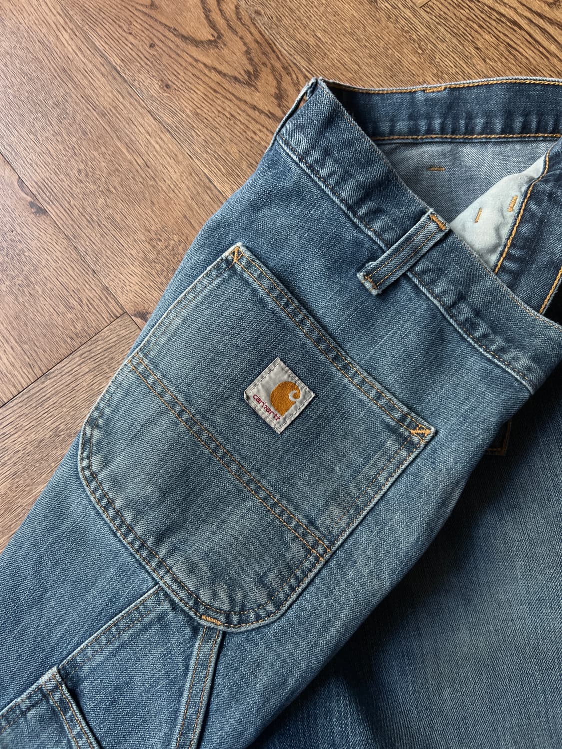 [36]칼하트 USA 빈티지 워싱 싱글니 카펜터 워크 데님 팬츠 상품이미지5