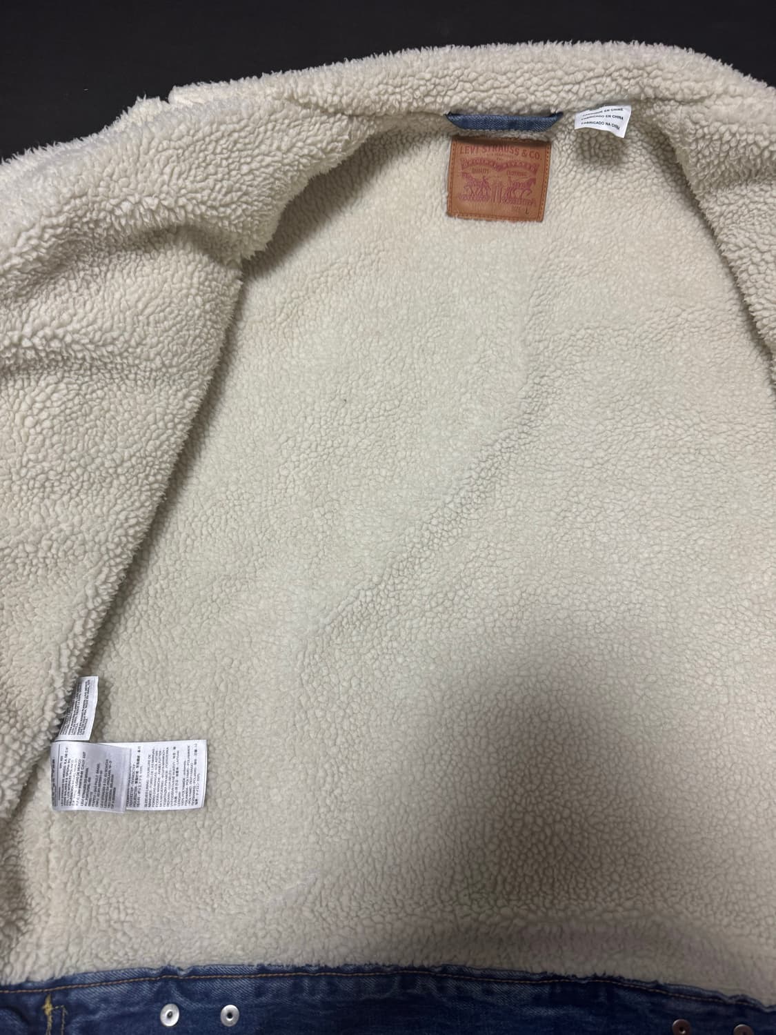 정품중고 리바이스 쉐르파 트러커 양털청자켓 L 상품이미지3