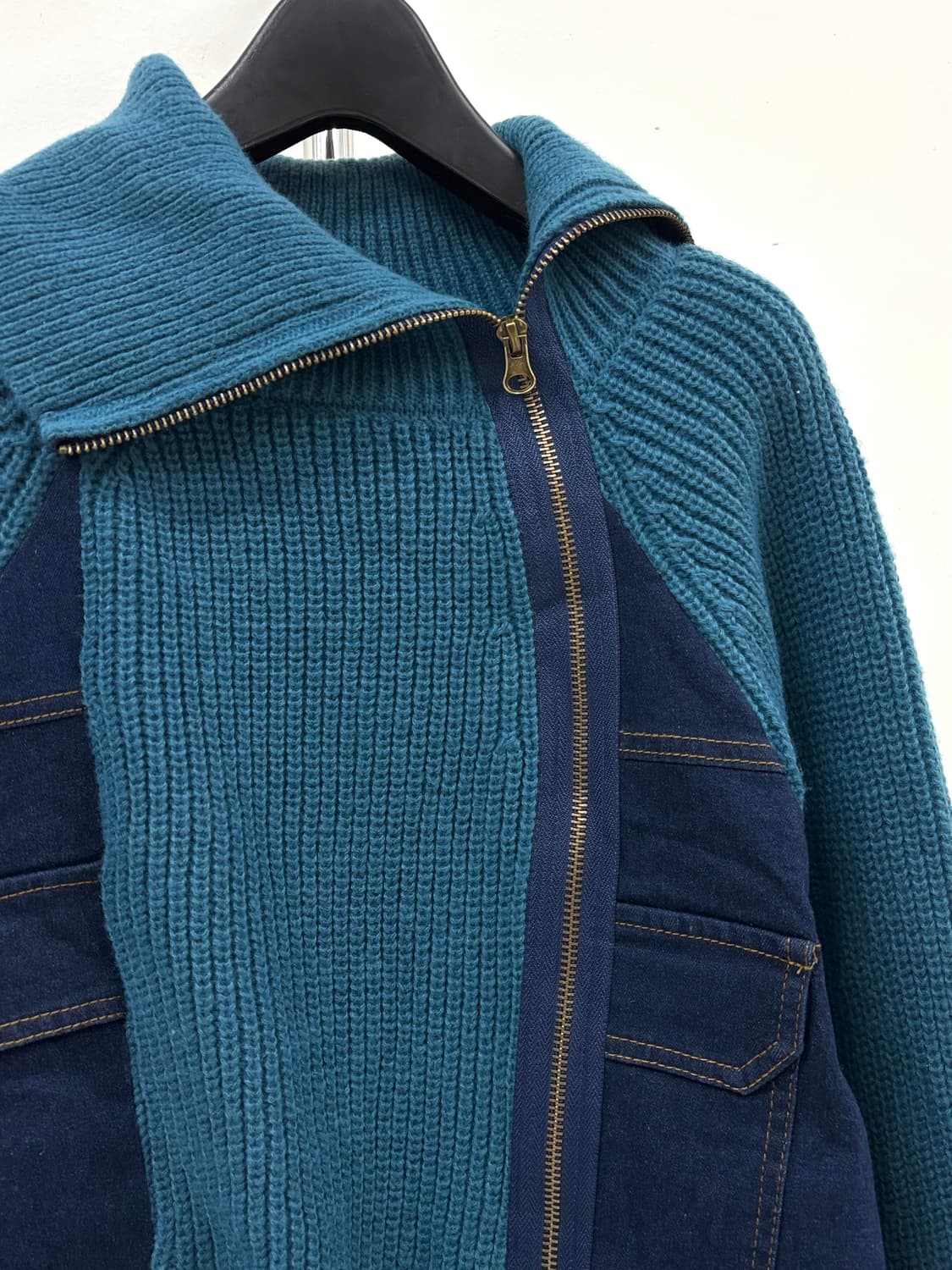 빈티지 니트 집업 상품이미지5