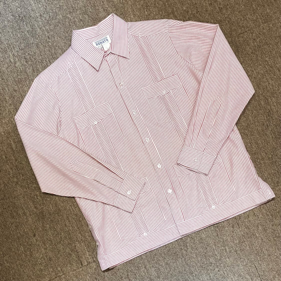 (M) Renato 빈티지 스트라이프 쿠바 셔츠 상품이미지1