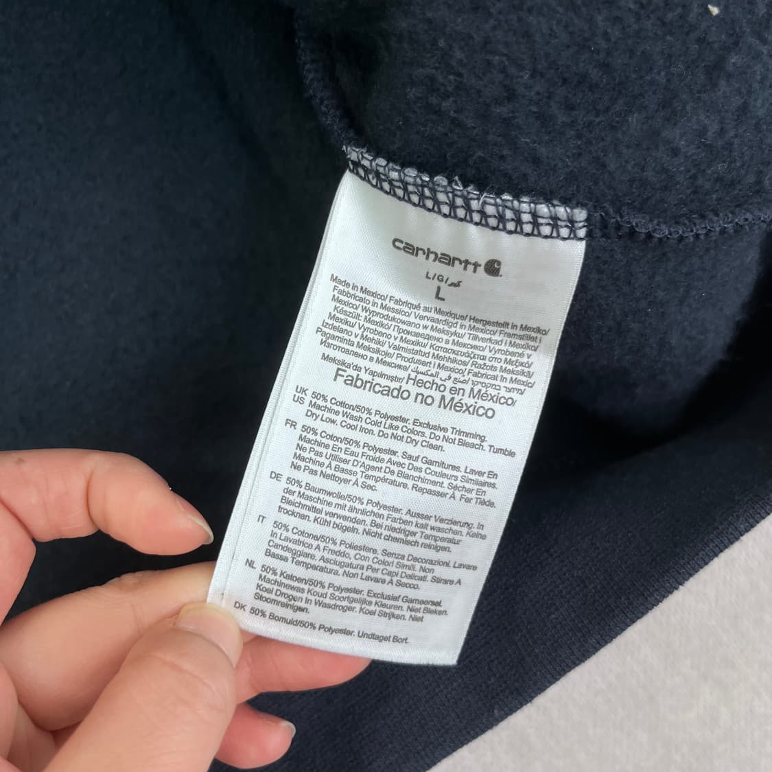 105 칼하트 WIP로고 후드티 상품이미지4