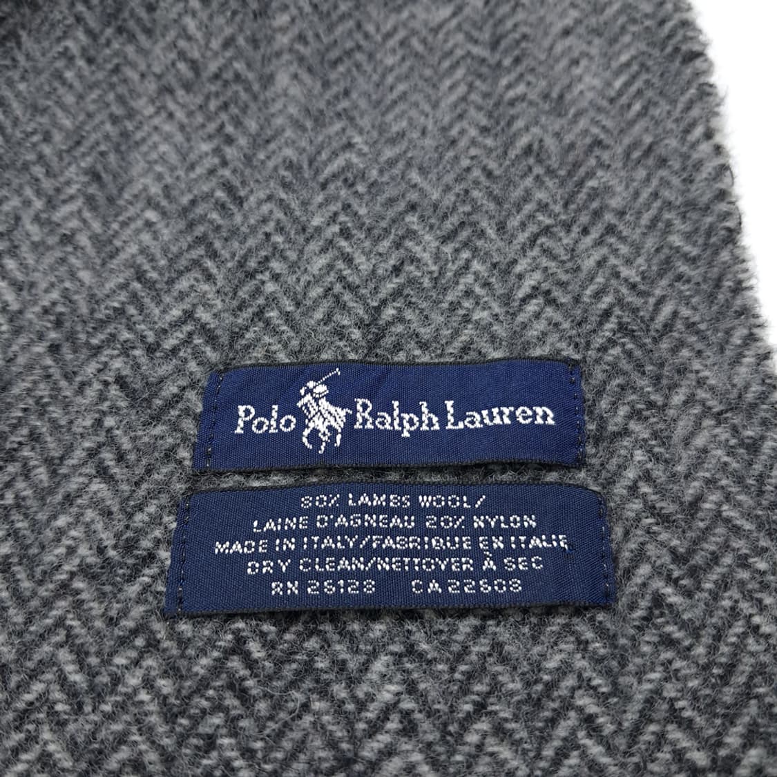 MX381 폴로 랄프로렌 램스울 혼방 양면 윈도우페인 체크 & 헤링본  상품이미지6