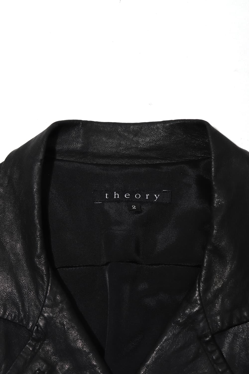 THEORY 더블 버튼 램스킨 크롭 재킷 women 2 상품이미지5