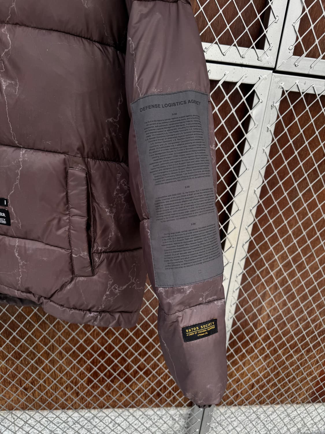 스티그마 STIGMA 브라운 스톤 패턴 오버핏 패딩 점퍼 M 상품이미지2