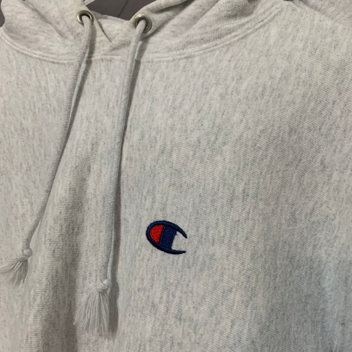 XL 챔피온 리버스위브 블루택 멜란지 기모 후드티 상품이미지3