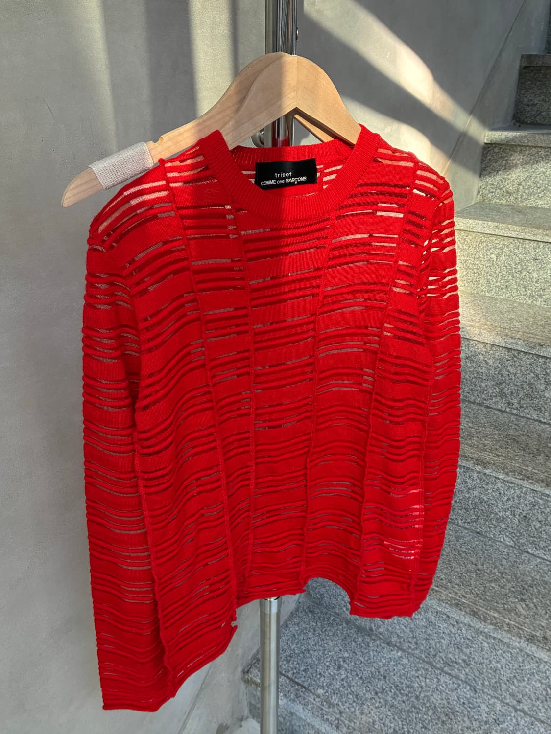 꼼데가르송 트리콧 니트 상품이미지2