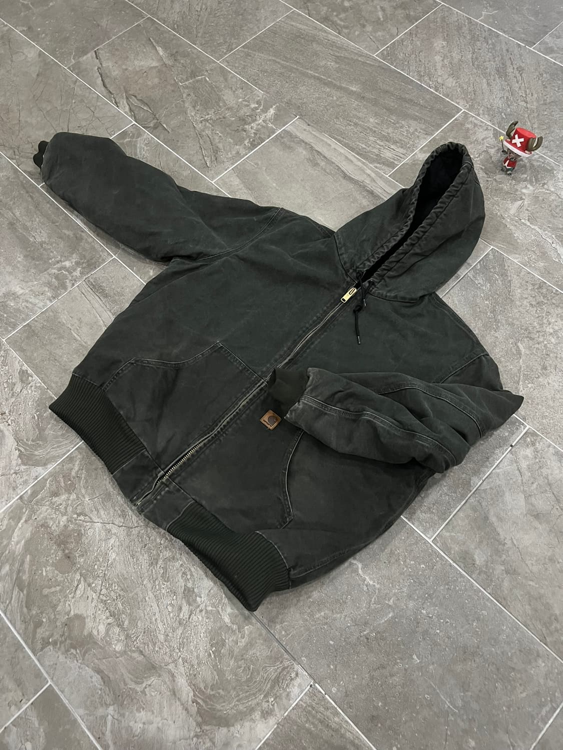 (XL) 칼하트 후드 덕 액티브 자켓 J130 MOS 모스그린 상품이미지8