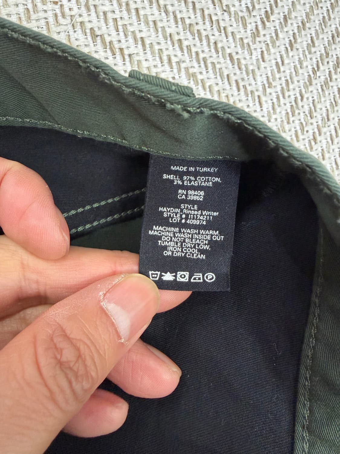 정품) Theory 띠어리 남성 코튼 바지 30 상품이미지6