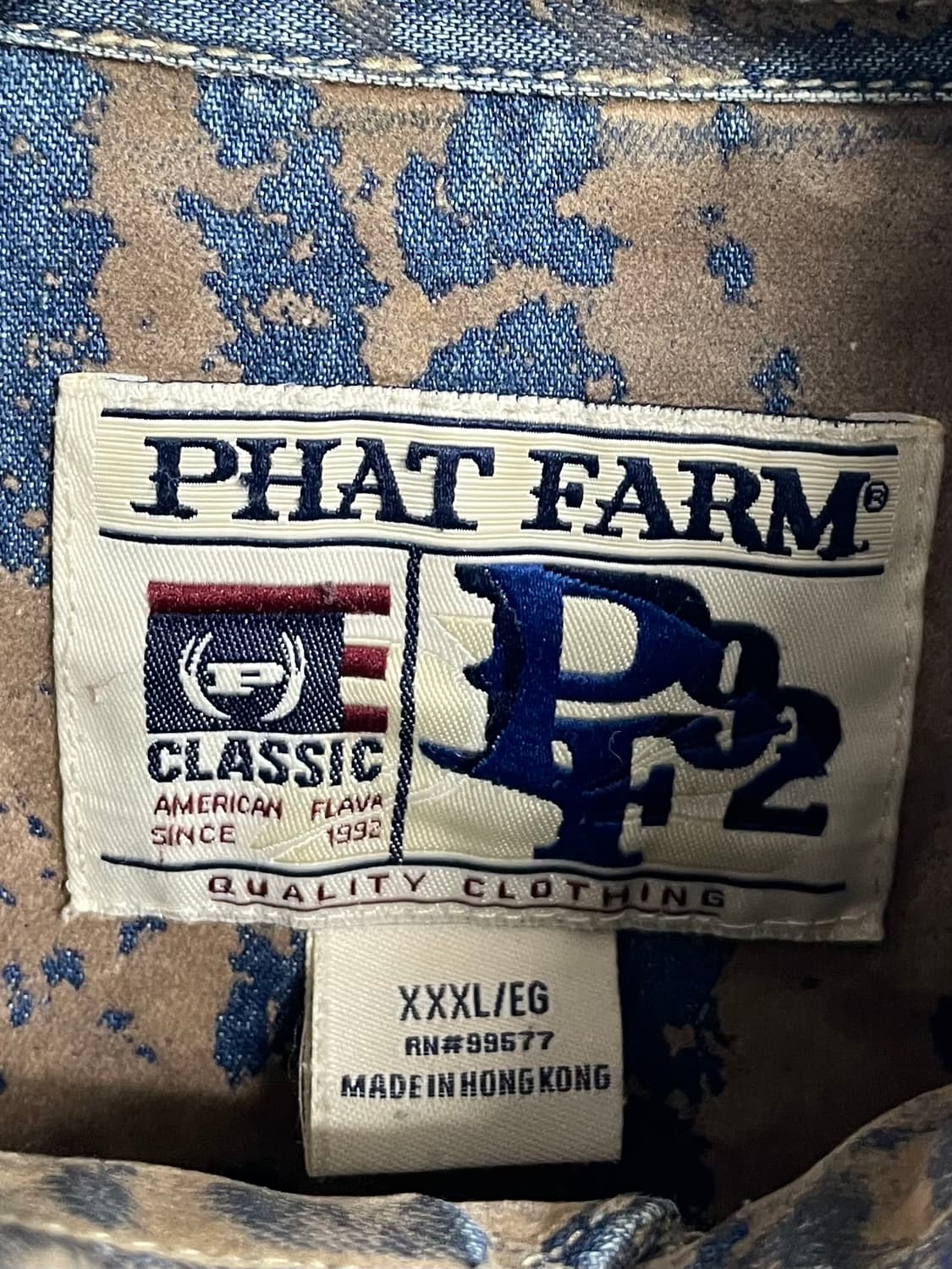 팻팜 빈티지 데님 믹스 셔츠 자켓 (on.43) 상품이미지6