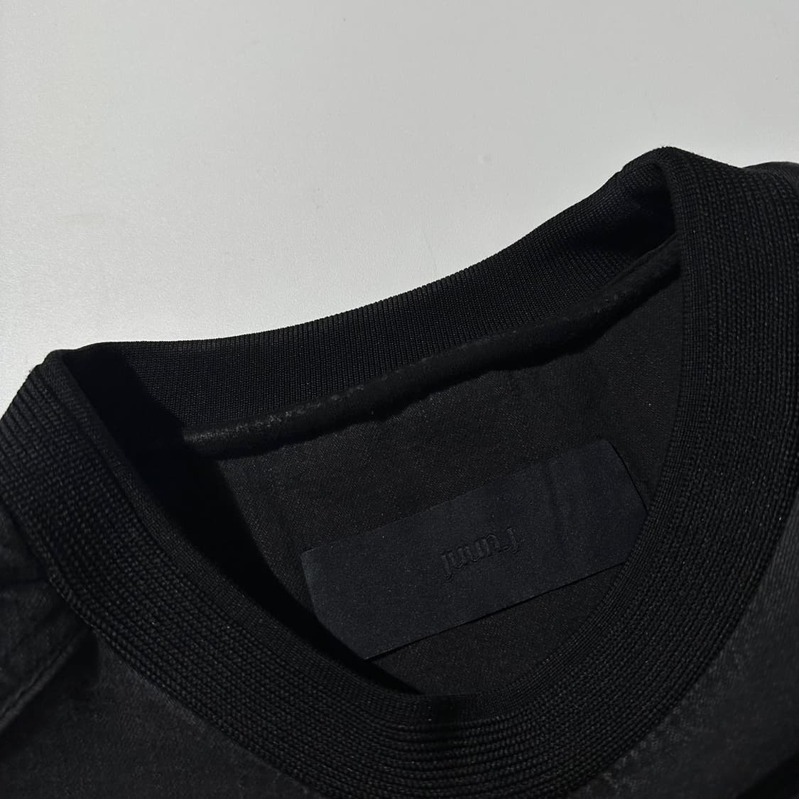 준지 피그먼트 데님 레이어드 맨투맨 상품이미지5