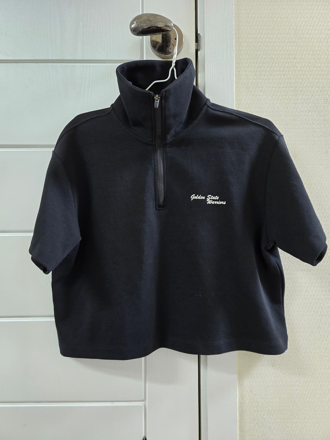 NBA 반집업 (세미)크롭반팔 블랙 S사이즈 새상품 상품이미지4