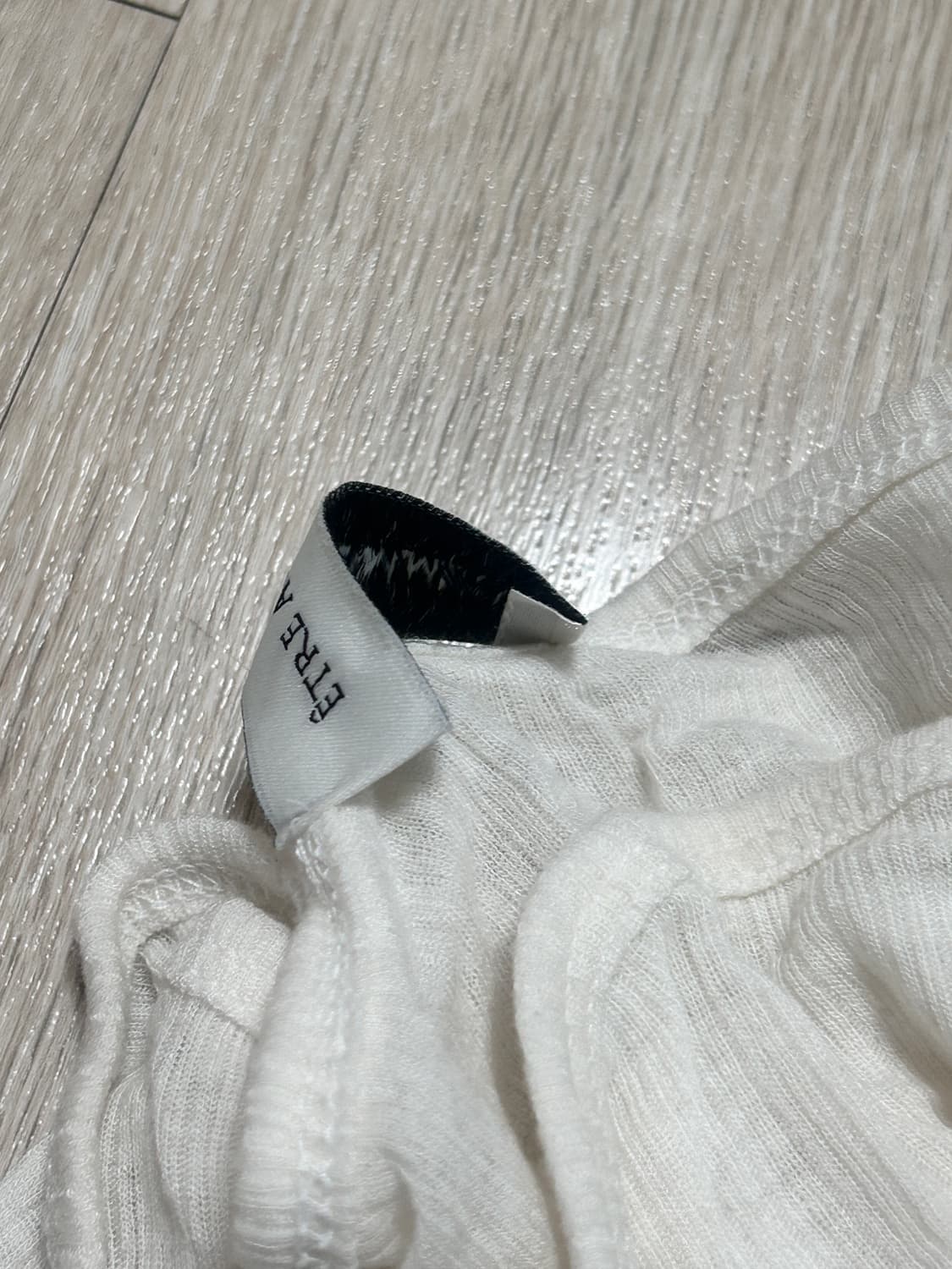 에트오소메 셔링 오프숄더 롱 슬리브 탑(아이보리) 상품이미지5