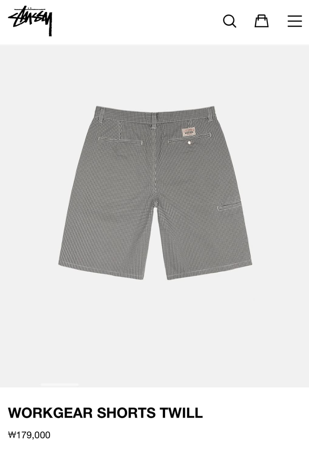 스투시 쇼츠 상품이미지2