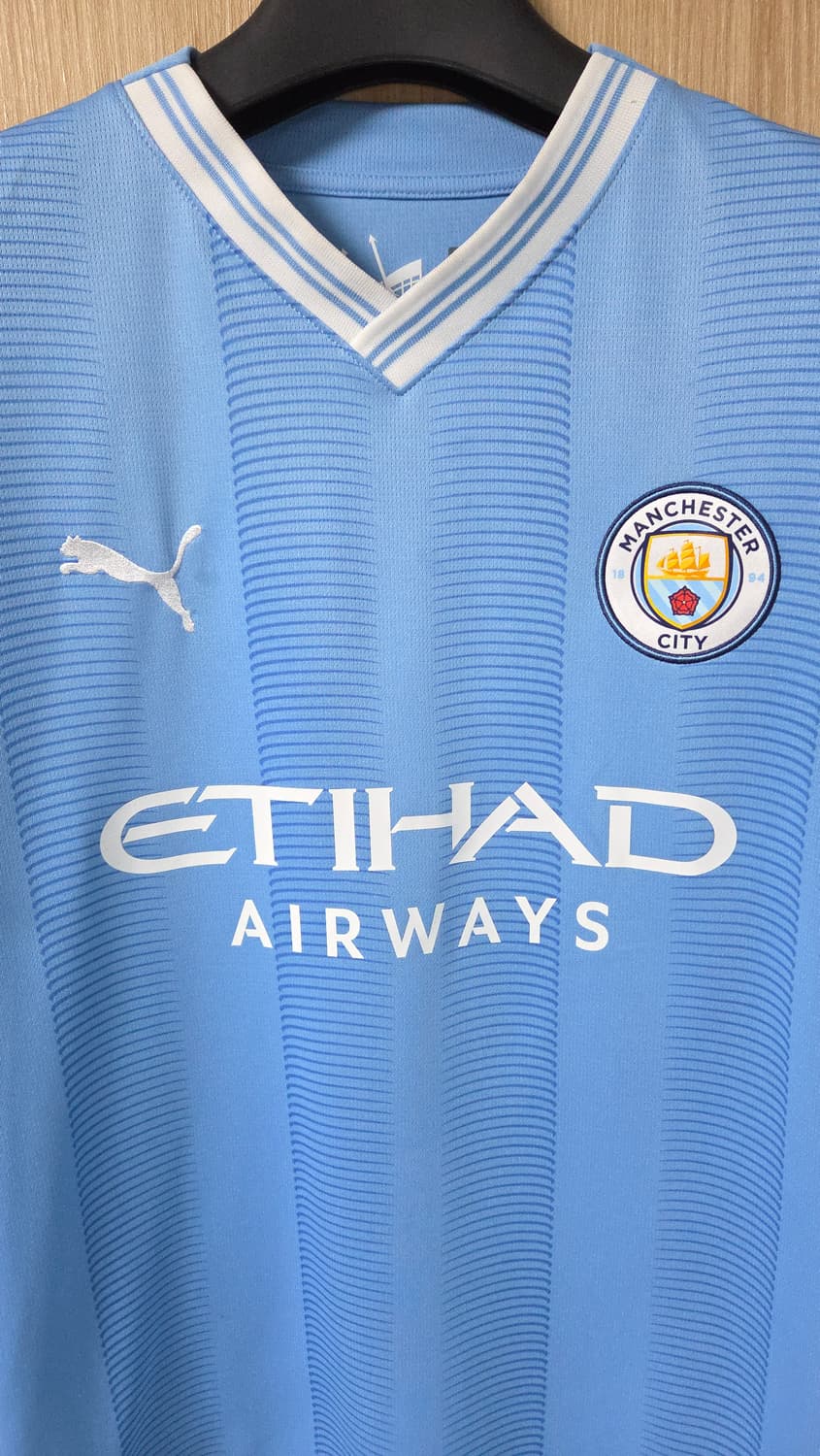 (착샷) 맨시티 유니폼 져지 23-24 시즌 홈 데브라이너  상품이미지2