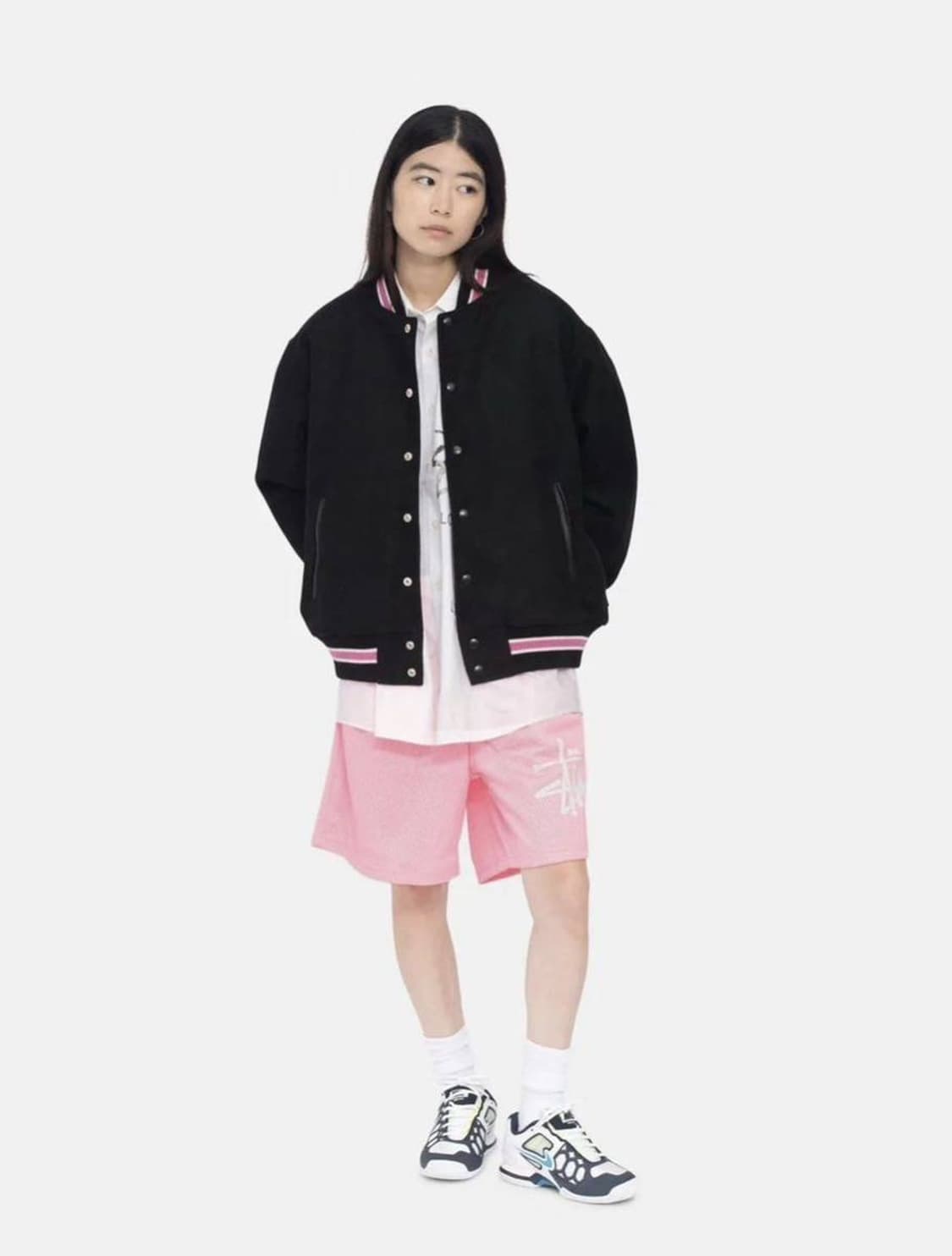 스투시 s 토크 멜튼 s talk meltone varsity 바시티 M 상품이미지5