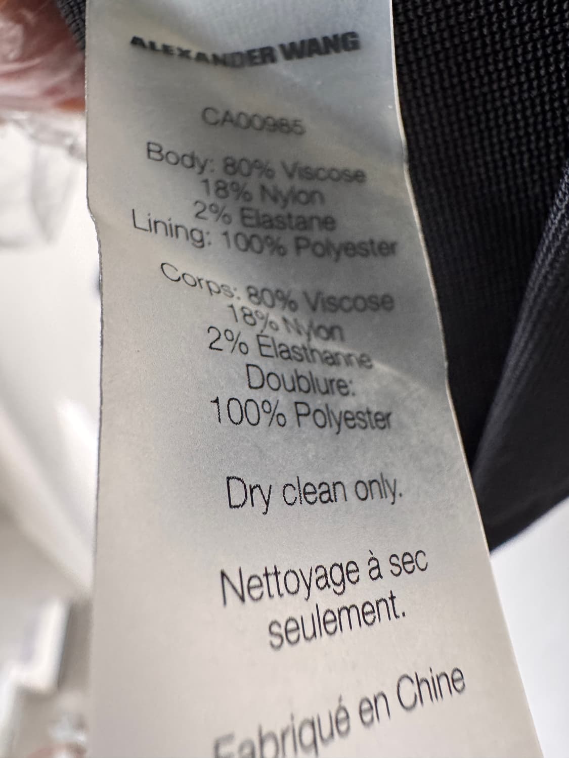 새상품 ALEXANDER WANG 알렉산더왕 블랙 지퍼 원피스(44,55 상품이미지6