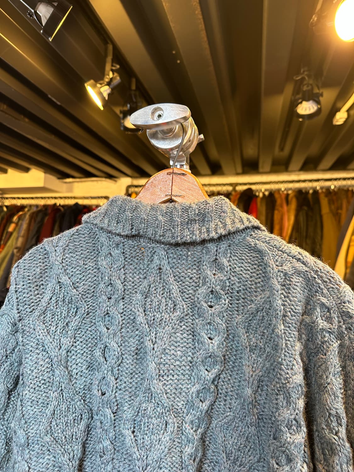 엘엘빈 헤비 울 피셔맨 스웨터 가디건 우먼스 상품이미지7