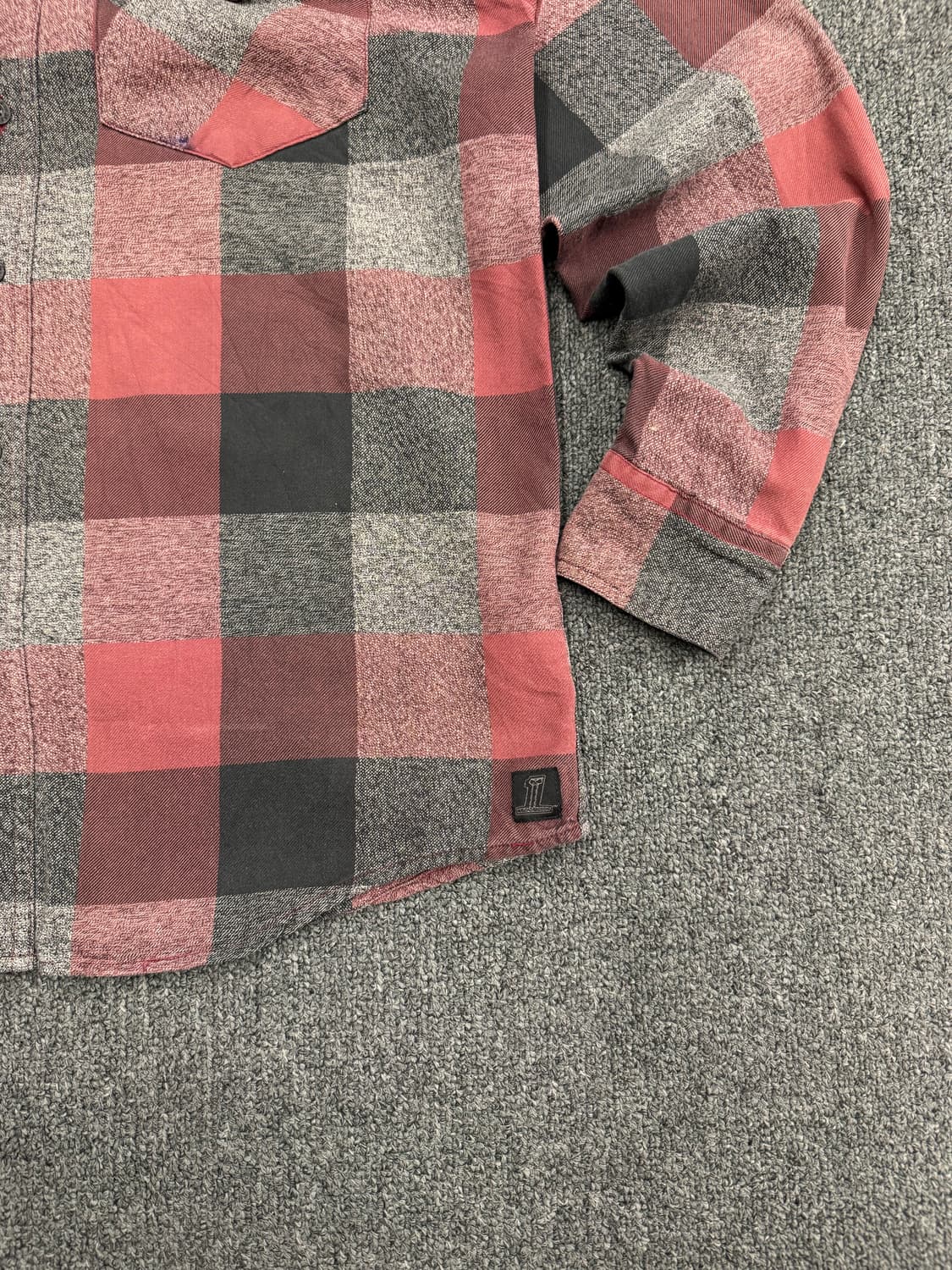 M)할리데이비슨 빈티지 후면 프린팅 체크 긴팔셔츠 상품이미지5