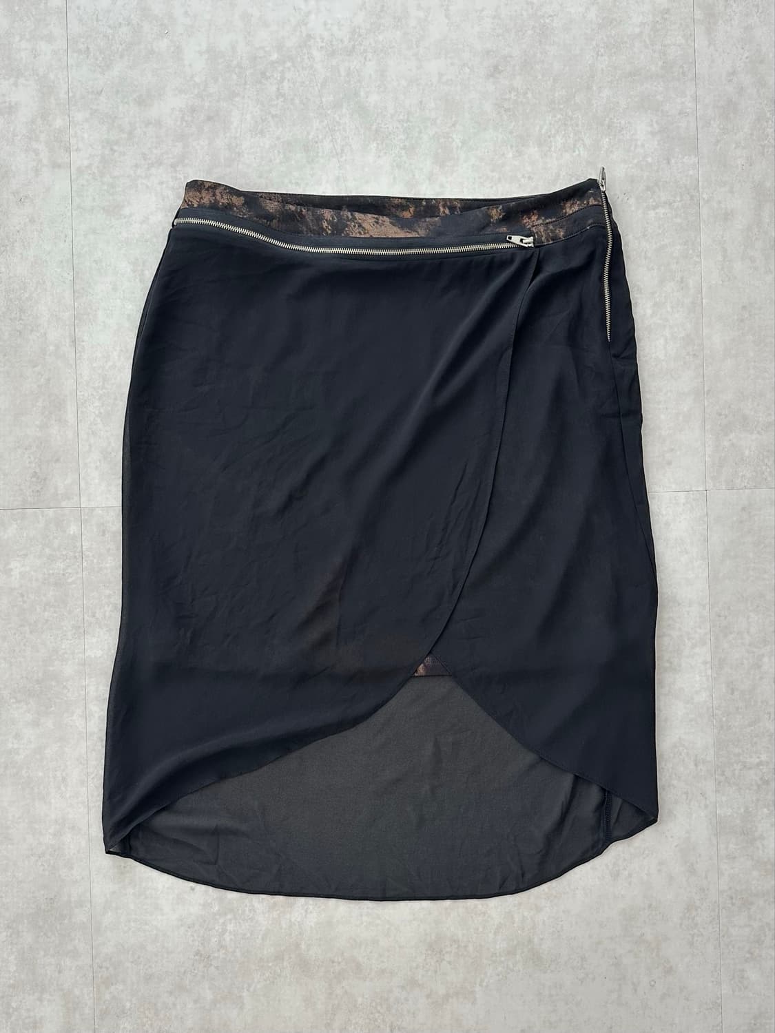 Zip layer mesh Midi Skirt 상품이미지4