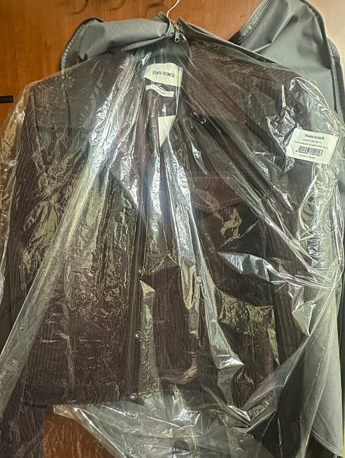 토니웩 이탈리안 코듀로이 트러커 버건디 L 상품이미지2