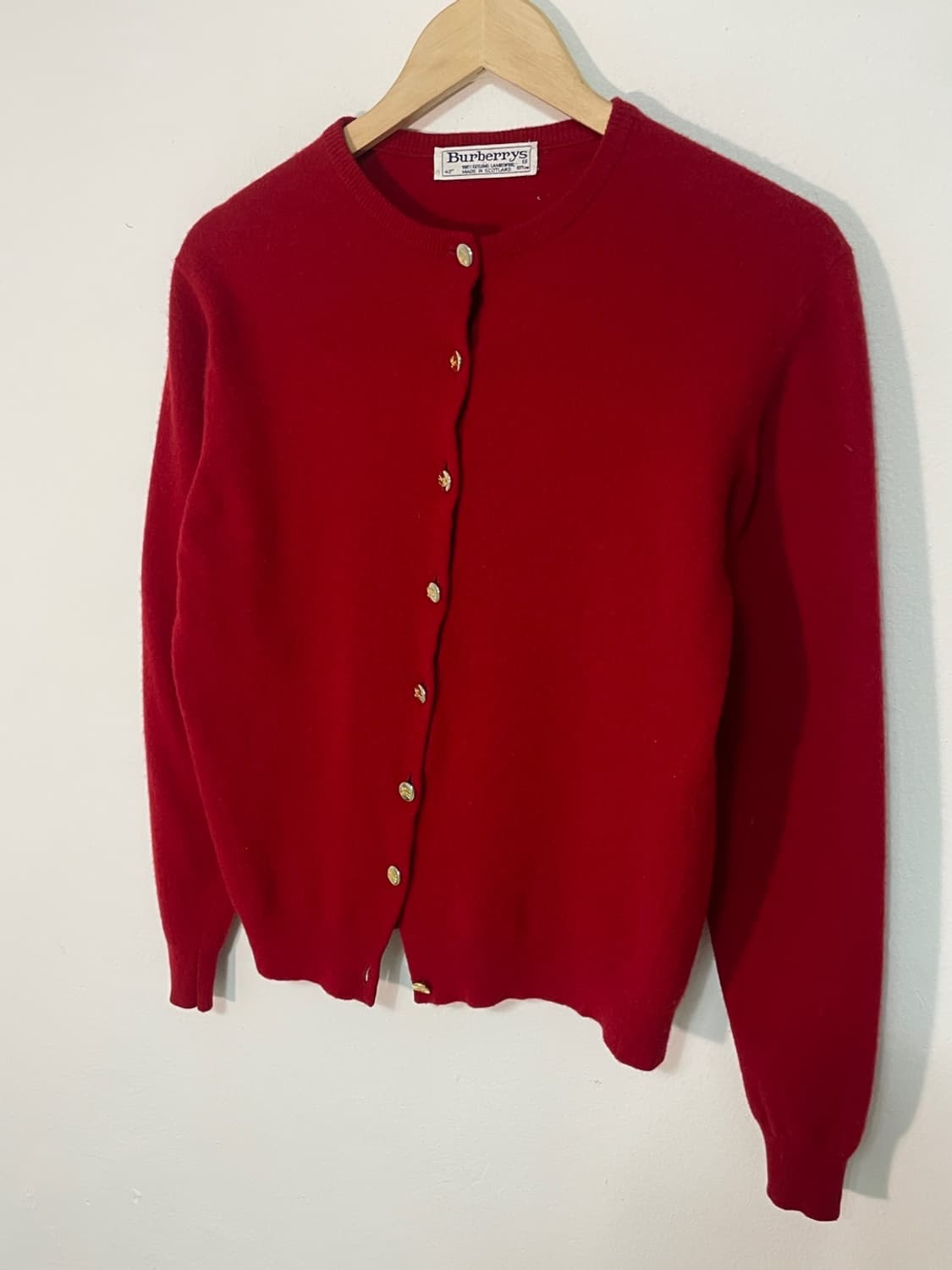 버버리 금장 기마로고 가디건 상품이미지4