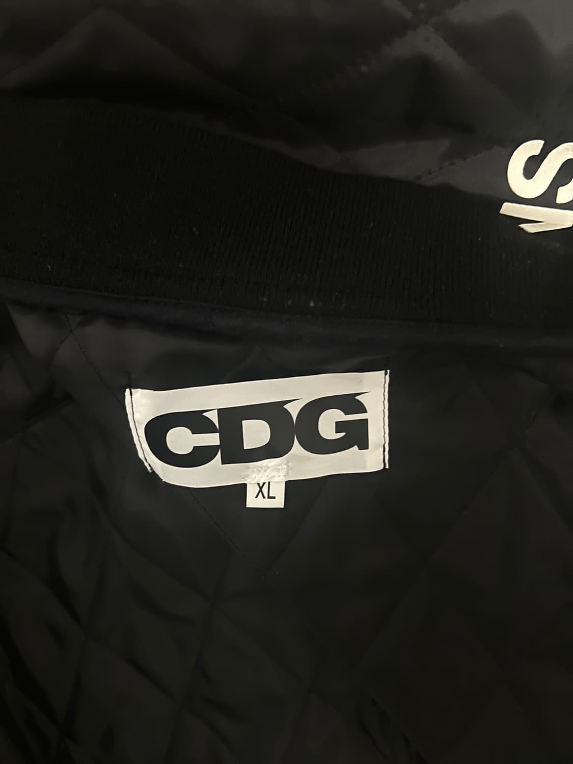 CDG 퀼티드 '84-85 스태프 블루종 블랙 XL 상품이미지3