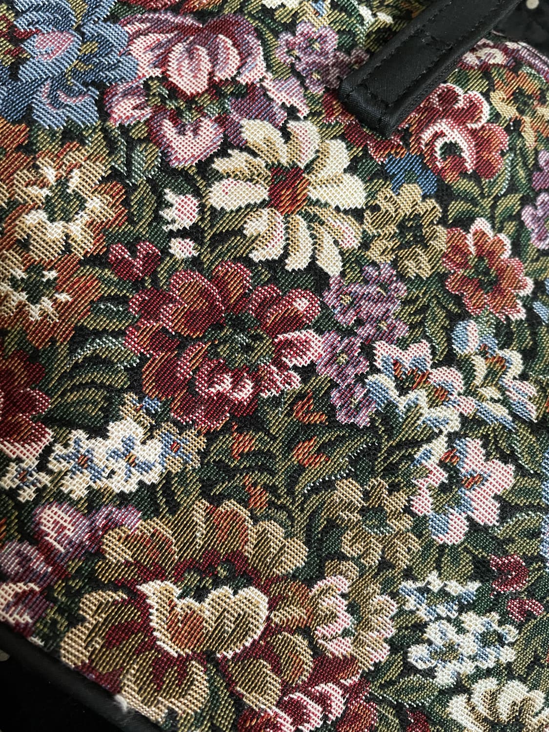     빈티지 자카드 플로럴 백 상품이미지5