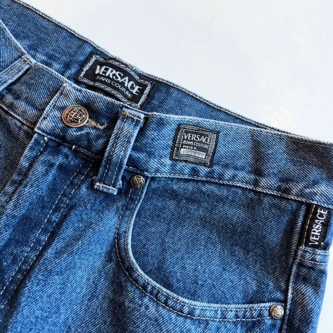 90년대 베르사체 진 꾸뛰르 데님 팬츠 상품이미지7