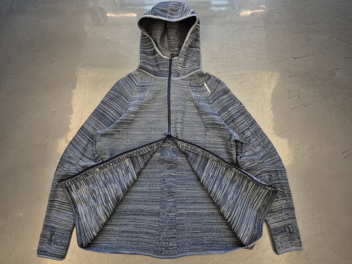 브리핑 3D 로고 후드 니트 짚업 상품이미지3